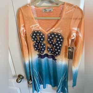 Vintage Havana Rebels 89 Long Sleeve Shirt Size: M NWT